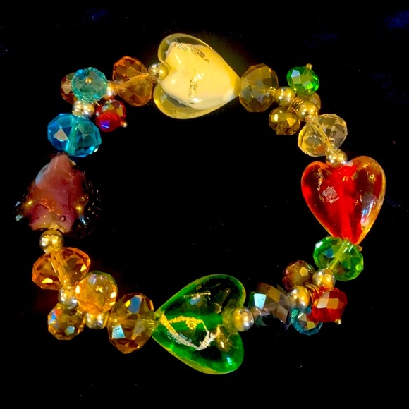Hand Crafted Jewelry - ❗️$ALE❗️Venetian Murano glass & Swarovski Crystal bracelet
